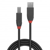 Cablu Lindy USB A-USB B Anthra  1m negru