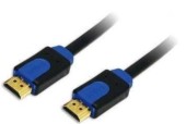 Cablu LogiLink CHB1105, HDMI - HDMI, 5 m (Negru/Albastru)