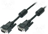 Cablu LogiLink CV0016 VGA - VGA, 10m (Negru)