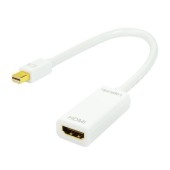 Cablu LOGILINK CV0036A, Mini-DisplayPort - HDMI, 15cm, Full HD/60Hz (Alb)