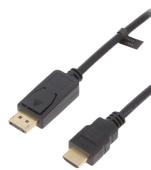 Cablu Logilink CV0127 DisplayPort-HDMI (Negru)