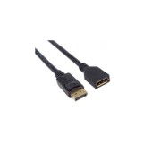 Cablu prelungitor DisplayPort PremiumCord, tata - mama, 4K@30Hz, conectori auriti, 3m, dublu ecranat