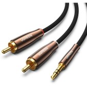 Cablu RCA AV170 (Cinch) mufă 3,5 mm, 2 m (negru)