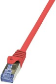 Cablu S/FTP LogiLink CQ3094S, Patchcord, CAT.6a, 10 m (Rosu)