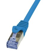 Cablu S/FTP LogiLink CQ3096S, Cat.6A, Patchcord (Albastru)