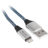 Cablu TRACER USB 2.0 Iphone AM - lightning 1,0m negru și albastru