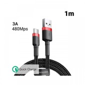 Cablu Type-C Baseus Cafule Series Red & Black