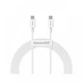 Cablu Type-C la Type-C PD Baseus Superior Series White