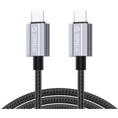 Cablu USB GQA60 60W USB Type-C - USB Type-C 1.5m Negru