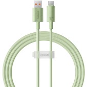 Cablu USB to Type-C, Fast Charging, 100W, 480Mbps, 2m - Baseus Habitat Series (P10360203631-01) - Natural Green