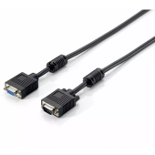 Cablu VGA HD15m/HD15f with ferrite core 15m Negru