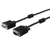 Cablu VGA HD15m/HD15f with ferrite core 8m Negru