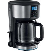 Cafetiera Buckingham 20680-56, 1.25 l, 10 cesti, Timer programabil de 24 ore, Negru/Argintiu