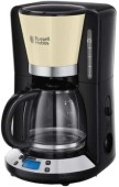 Cafetiera Russell Hobbs Colours Plus 24033-56, 1.25L, 15 cesti, 1000W (Negru/Crem)