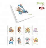 Caiet A4 80 file cu spira BFF Notte diverse modele matematica