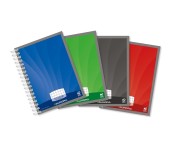 Caiet cu spirală A6 Aurora, 50 file - 90g/mp, coperți carton lucios, matematică