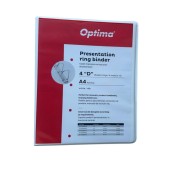 Caiet mecanic cu buzunar Optima A4 4 inele 16mm cotor 25mm