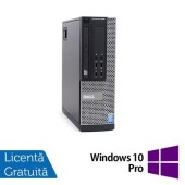 Calculator Sistem PC Refurbished DELL OptiPlex 9020 SFF, Intel Core i5-4570 3.20GHz, 8GB DDR3, 240GB SSD + Windows 10 Pro