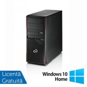 Calculator Sistem PC Refurbished Fujitsu Esprimo P710 Tower, Intel Core i7-3770 3.40GHz, 8GB DDR3, 256GB SSD, DVD-ROM + Windows 10 Home