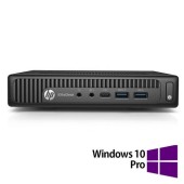 Calculator Sistem PC Refurbished HP Elitedesk 800 G2 Mini PC, Intel Core i5-6500T 2.50GHz, 8GB DDR4, 128GB SSD + Windows 10 Pro