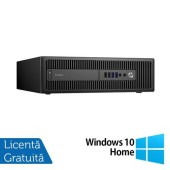 Calculator Sistem PC Refurbished HP ProDesk 600 G2 SFF, Intel Core i3-6100 3.70GHz, 8GB DDR4, 120GB SSD + 500GB HDD + Windows 10 Home