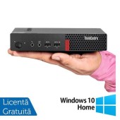 Calculator Sistem PC Refurbished Lenovo ThinkCentre M710q Mini PC, Intel Core i5-7400T 2.40-3.00GHz, 8GB DDR4, 256GB SSD + Windows 10 Home