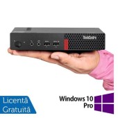 Calculator Sistem PC Refurbished Lenovo ThinkCentre M710q Mini PC, Intel Core i5-7400T 2.40-3.00GHz, 8GB DDR4, 256GB SSD + Windows 10 Pro