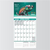 Calendar perete și capac personalizat integral, 66x31cm