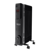 Calorifer electric cu ulei Camry CR7812, 1500W, 7 elementi, Telecomanda, Display LED (Negru)