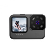 Camera de actiune iSEN VIRAN V11, Negru, 5K 4K, LCD, 2.2 , Ecran selfie 1.5 , Wi-Fi, Functie anti-tremurat, Telecomanda wireless, 1200 mAh