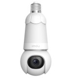 Camera de supraveghere IMOU IPC-S6DP-5M0WEB-E27 PTZ cu montare in Dulie E27, 5MP, 2K QHD, 2880x1620, IR 25m, 2.8mm, microfon si difuzor (Alb)