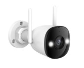 Camera supraveghere IP WiFi 6 cu iluminare duala IMOU Bullet 3 IPC-S3EP-5M0WE, 5 MP, 2.8 mm, IR/lumina alba 30 m difuzor si microfon, sirena 110dB, slot card (Alb)