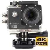 Camera video de actiune Lamtech LAM021165, 4K UHD, 16 MP, SONY CMOS 179, Ecran TFT LCD 2inch, Wi-Fi, Functie Webcam (Negru)