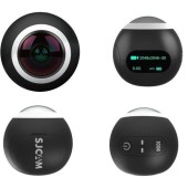 Camera video de actiune SJCAM SJ360, Ecran 2inch, Filmare 2K, 360°, 12MP, WI-Fi (Negru)