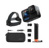 Camera video GoPro HERO13 Black Specialty Bundle, 27MP, 5.3K, Ecran tactil 2.27inch, Stabilizare HyperSmooth 6.0, TimeWarp 3.0, Wi-Fi, Bluetooth, Control vocal (Negru)