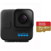 Camera video sport GoPro H11B MINI, 5.3K60, Bundle (Negru)