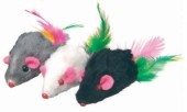 CAMON Jucărie pentru pisici Şoricel cu pene, 5cm