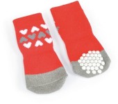 CAMON Şosete pentru câini, cu inimioare, 4 buc.