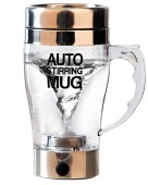 Cana Transparenta cu Amestecare Automata si Maner - Auto Stirring Mug 350 ml