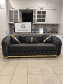 CANAPEA EXTENSIBILA ALITA GRI CU AURIU