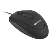 Canyon CANYON Mouse CNE-CMS1 (Wired, Optical 800 dpi, 3 btn, USB), Black