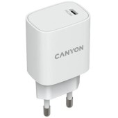 Canyon Incarcator retea Canyon CNE-CHA20W02, USB Type-C, 20W, Alb