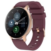 Canyon SmartWatch Canyon Badian auriu, curea silicon, Visiniu