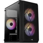 Carcasa Aerocool CS-107 V2, Mini Tower, Plexiglass (Negru)