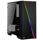 Carcasa Aerocool CYLON Mini RGB, MiniTower, Iluminare RGB (Negru)