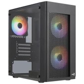 Carcasa Aerocool Hexform V2 RGB, MiniTower (Negru)