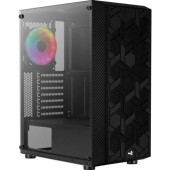 Carcasa Aerocool Hive FRGB V3, Middle Tower, Tempered glass (Negru)