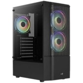 Carcasa Aerocool Quantum Mesh V2, Middle Tower, Tempered glass (Negru)