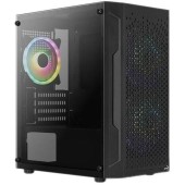 Carcasa Aerocool Trinity V2, Mini Tower, Tempered glass (Negru) 