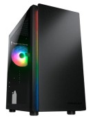 Carcasa Cougar Purity RGB, iluminare ARGB, Mini Tower, fara sursa, mATX, mITX (Negru)